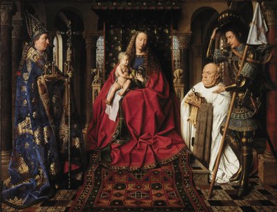 La Madonna con el canónigo van der Paele, 1436 de Jan van Eyck