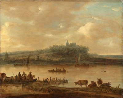 Vista del Rin y del Elterberg de Jan van Goyen (manner of)