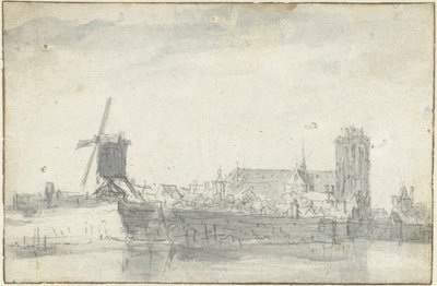 Vista de Dordrecht desde el agua de Jan van Goyen (possibly)