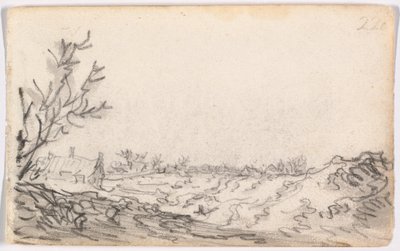 Un paisaje de dunas de Jan van Goyen