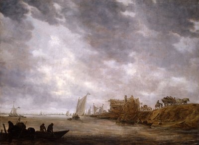 Escena de río de Jan van Goyen