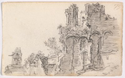 Una ruina románica de Jan van Goyen