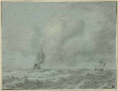 Barcos en el océano de Jan van Goyen