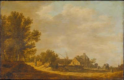 Paisaje con taberna de Jan van Goyen