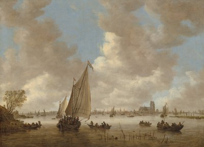 Vista de Dordrecht desde el Norte, principios de 1650 de Jan van Goyen