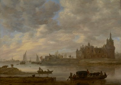 Vista del castillo de Duurstede en Wijk bij Duurstede de Jan van Goyen