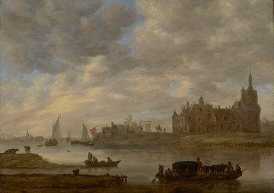Vista del castillo de Duurstede en Wijk bij Duurstede de Jan van Goyen