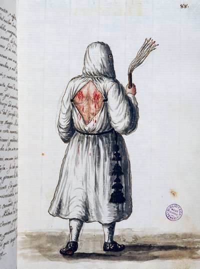 Confraternidad de los Battuti, que llegó del norte en 1399 y no fue aceptada en Venecia por el Dogo Antonio Venier, Volumen II, f 88 de Jan van Grevenbroeck