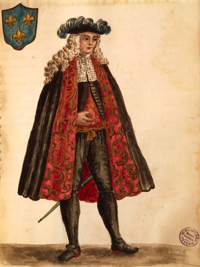 Embajador francés, Gli Abiti de Veneziani, de libro ilustrado de trajes de Jan van Grevenbroeck