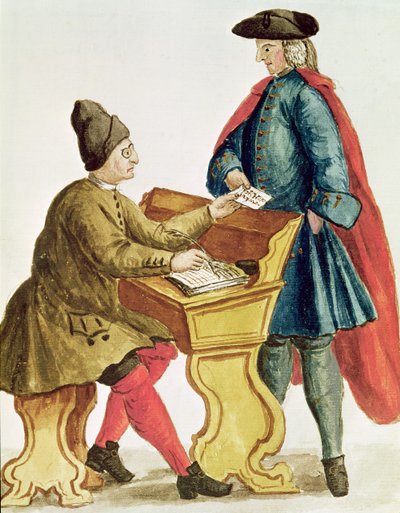 Jugando a la lotería veneciana de Jan van Grevenbroeck