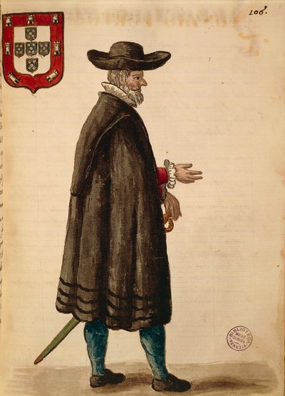 Embajador portugués, Gli Abiti de Veneziani, de libro ilustrado de trajes de Jan van Grevenbroeck
