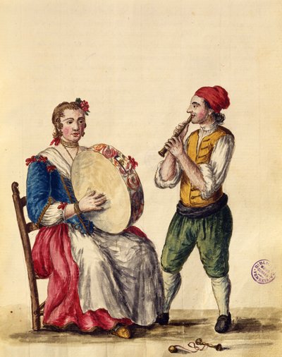 Músico veneciano de Jan van Grevenbroeck