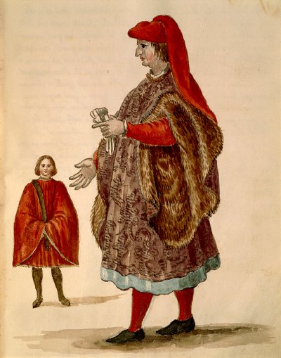 Senador veneciano vistiendo "Dogalina" de Jan van Grevenbroeck