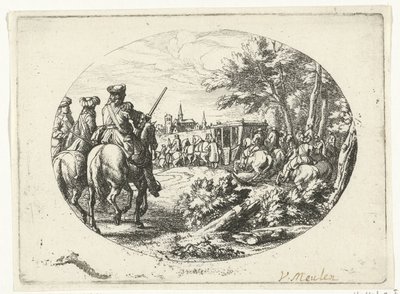 Asedio de una ciudad Escenas militares de la vida de Luis XIV, rey de Francia (título de la serie) de Jan van Huchtenburg