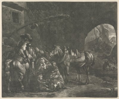 La madre de dos hijos de Jan van Huchtenburg