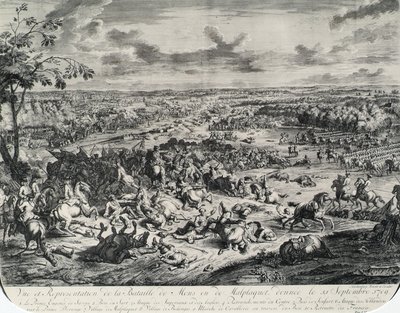 La batalla de Malplaquet el 11 de septiembre de 1709 de Jan van Huchtenburgh