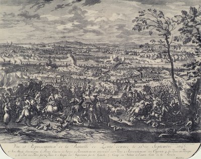 La batalla de Zenta el 11 de septiembre de 1697 de Jan van Huchtenburgh