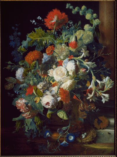 Naturaleza muerta. Cesta de flores de Jan van Huysum