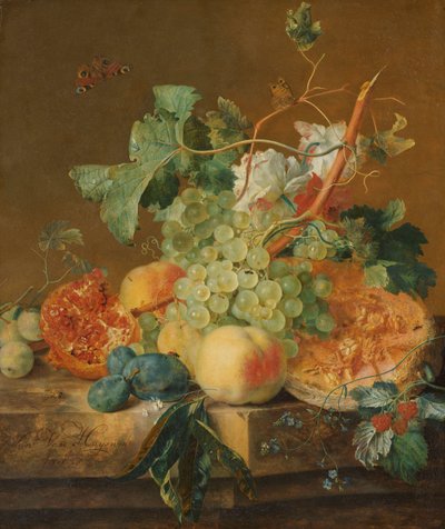 Bodegón con fruta de Jan van Huysum