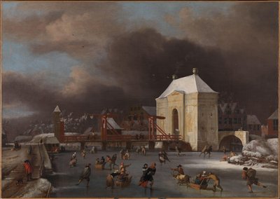 Vista del Heiligewegspoort en Ámsterdam, c.1660-80 (óleo sobre lienzo) de Jan van III Kessel