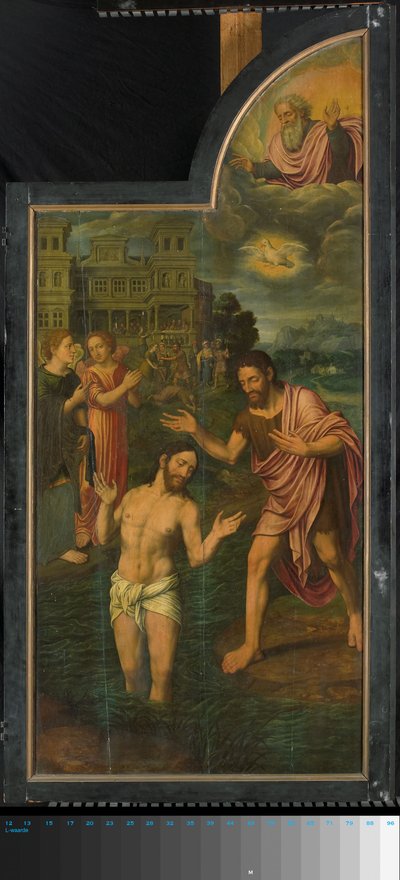 Tríptico con escenas de la vida de San Juan Bautista, panel derecho de Jan van II Coninxloo