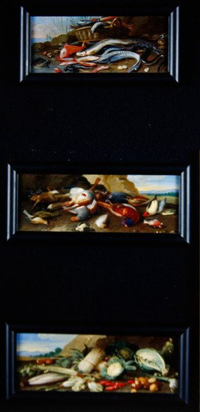 Bodegón - pescado, caza, verduras de Jan van Kessel the Elder