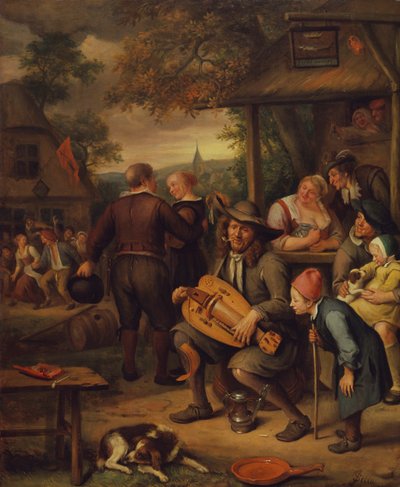 El tocador de zanfoña de Jan van Kessel