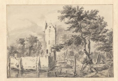 Vista de la mansión Kostverloren en el Amstel de Jan van Kessel