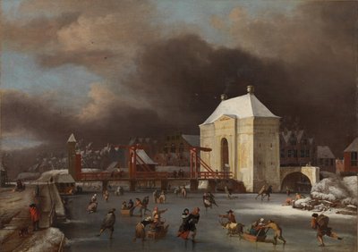 Vista de la Puerta Heiligewegspoort en Ámsterdam de Jan van Kessel the Elder
