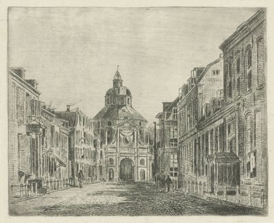 Vista del Wittevrouwenpoort en Utrecht de Jan van Lokhorst