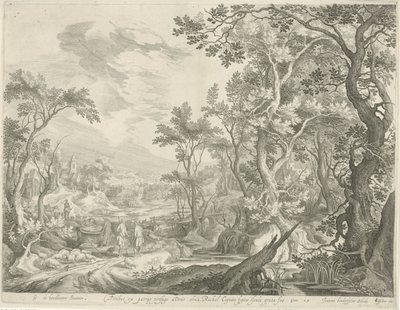 Jacob y los hombres de Harán junto al pozo de Jan van Londerseel