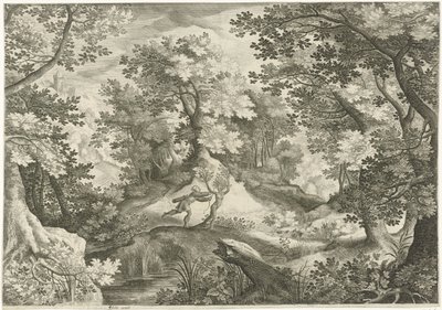 Paisaje con Apolo y Dafne de Jan van Londerseel