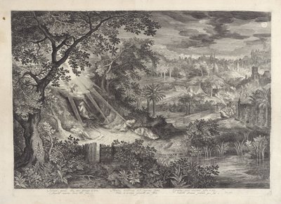 Paisaje con Cristo en el Huerto de Getsemaní de Jan van Londerseel