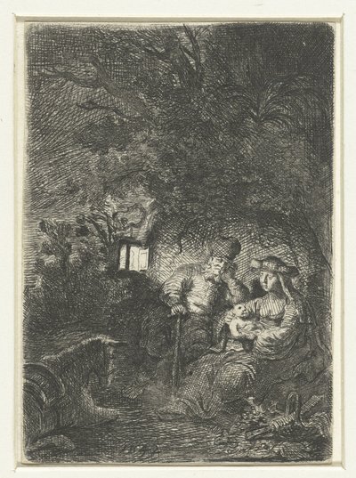 Descanso en la Huida a Egipto de Jan van Noordt