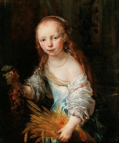 Retrato de una joven como Ceres de Jan van Noordt