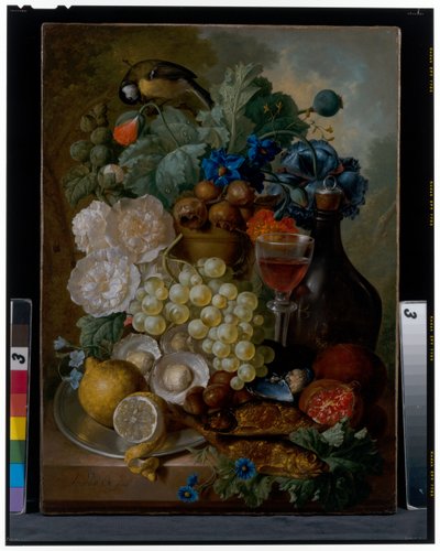 Naturaleza muerta, c.siglo XVIII (óleo sobre lienzo) de Jan van Os