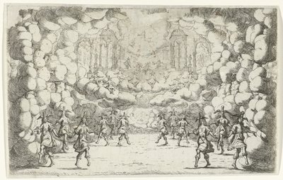 El palacio de la nube del tiempo. Diseño de escenografía (título de la serie) de Jan van Ossenbeeck