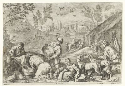 Primavera Las cuatro estaciones (título de la serie) de Jan van Ossenbeeck