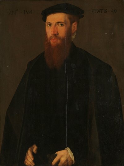 Retrato de Willem van Lokhorst (1514-64) de Jan van Scorel (copy after)