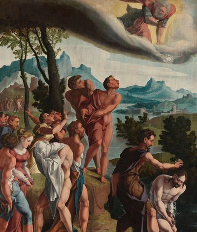 El bautismo de Cristo de Jan van Scorel (workshop of)