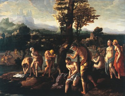 Bautismo de Cristo, de Jan van Scorel (1495-1562), óleo sobre lienzo de Jan van Scorel
