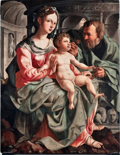 Sagrada Familia Pintura de Jan Van Scorel (1495-1562) 1522 Dim 130x100 cm Génova, Musei di Strada Nuova (ex Palazzo Bianco) Italia de Jan van Scorel