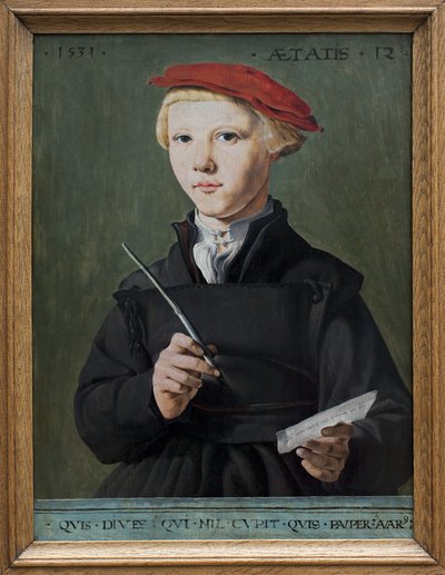 Retrato de un joven escolar de Jan van Scorel