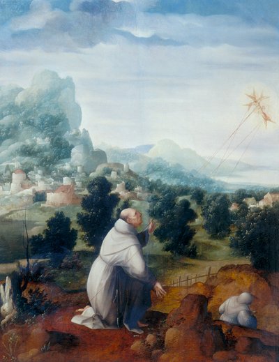 San Francisco de Asís recibiendo los estigmas de Jan van Scorel