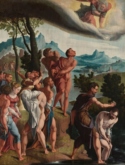 El Bautismo de Cristo de Jan van Scorel