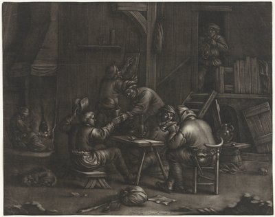 Posada con bebedores de Jan van Somer