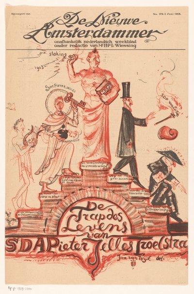 Portada de: "De Nieuwe Amsterdammer", 18 de junio de 1918
SDAPieter Jelles Troelstra