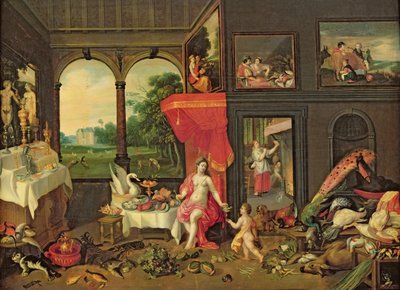 Alegoría del gusto de Jan van and Balen, Hendrik van Kessel