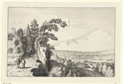 vista de un valle Paisajes (título de la serie) Amenissimae aliquot requculae (título de la serie) de Jan van de Velde (II)
