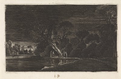 Paisaje a la luz de la luna de Jan van de Velde (II)